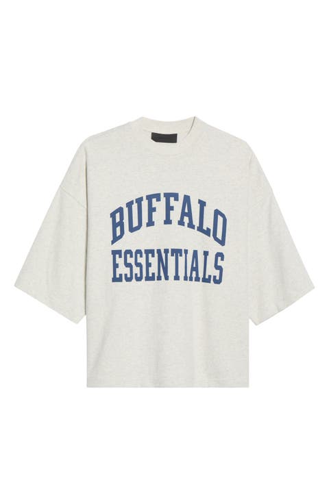 Buffalo Bills Merch Oversize Cotton Graphic T-Shirt