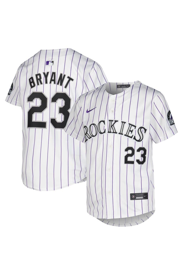 Youth Nike Kris Bryant White Colorado Rockies Home Limited Player Jersey, Main, color, White