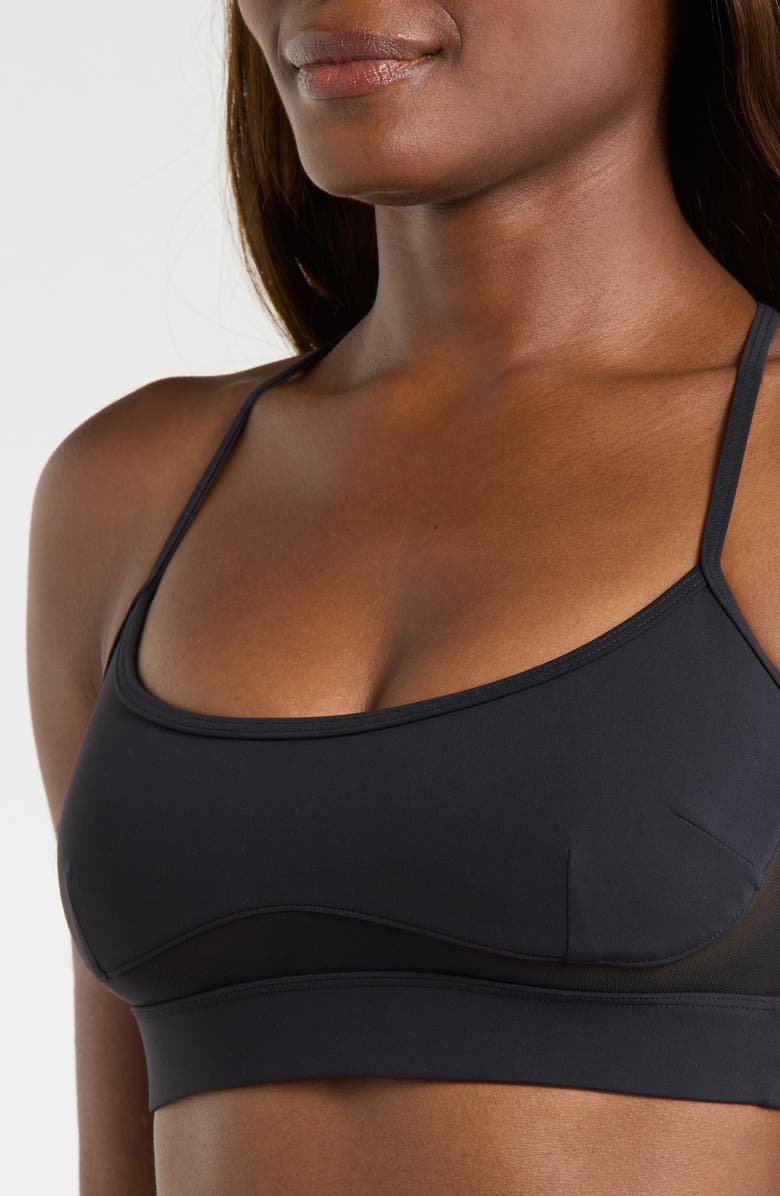 MPG Sculpt Mesh Inset Sports Bra, Alternate, color, Black