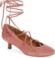 Madewell Remy Wraparound Ankle Strap Kitten Heel Pump