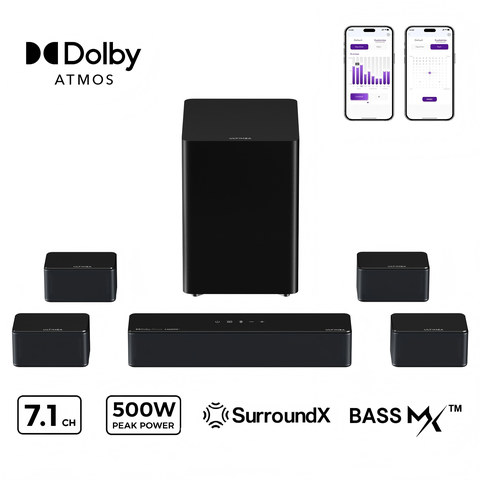 Poseidon D80 Boom 7.1 Channel Sound bar with Dolby Atmos