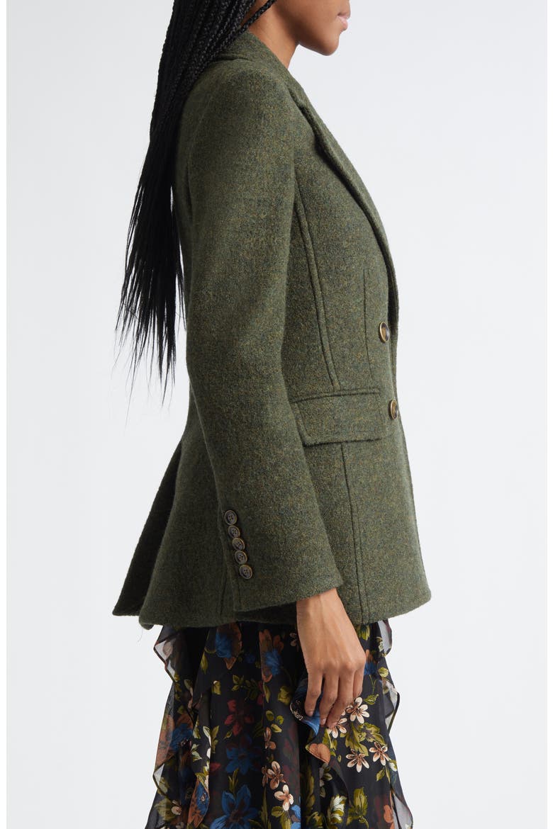 Duran Virgin Wool Coat, Alternate, color, CYPRESS
