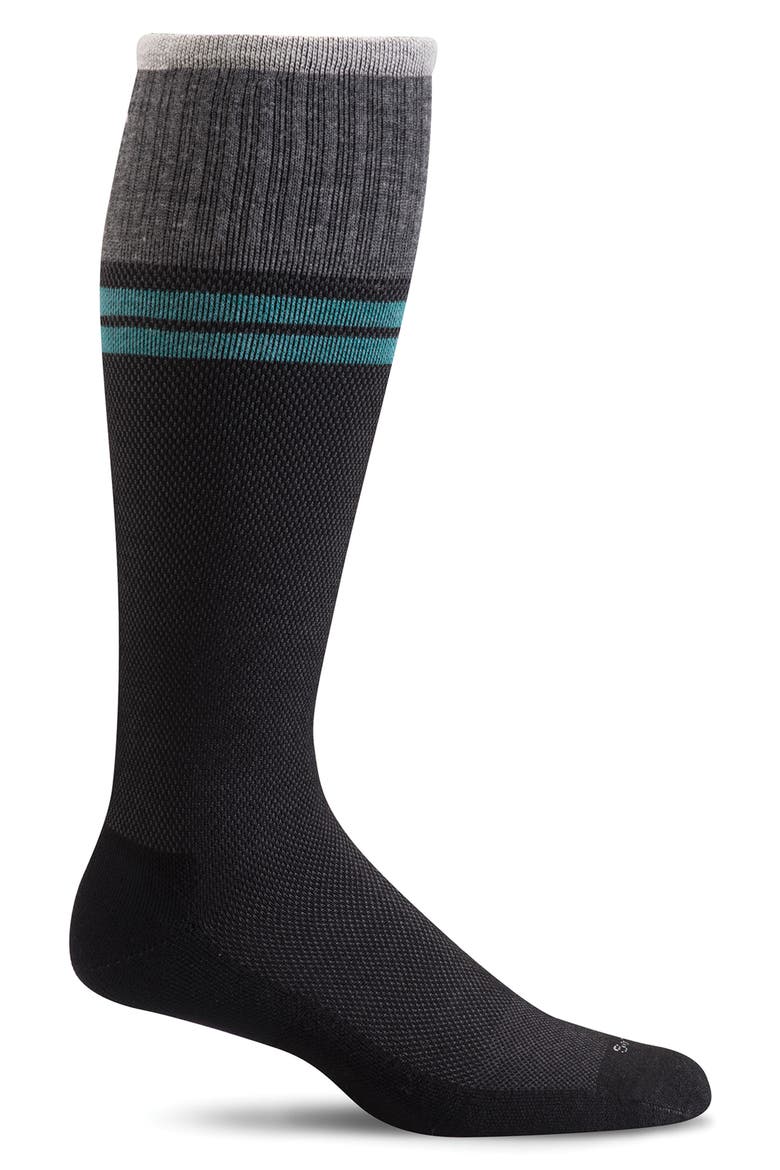 Sportster Compression Socks, Main, color, BLACK