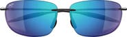 Maui Jim 64mm Oversize PolarizedPlus2® Rectangular Sunglasses