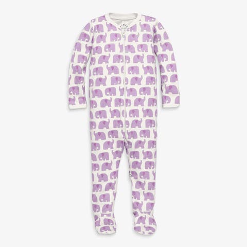 Baby Organic Animal Friends Zip Footie