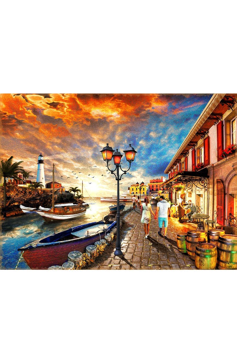 Sunsout Harborside Stroll 1000 piece Jigsaw Puzzle for Adults, Alternate, color, Multicolor