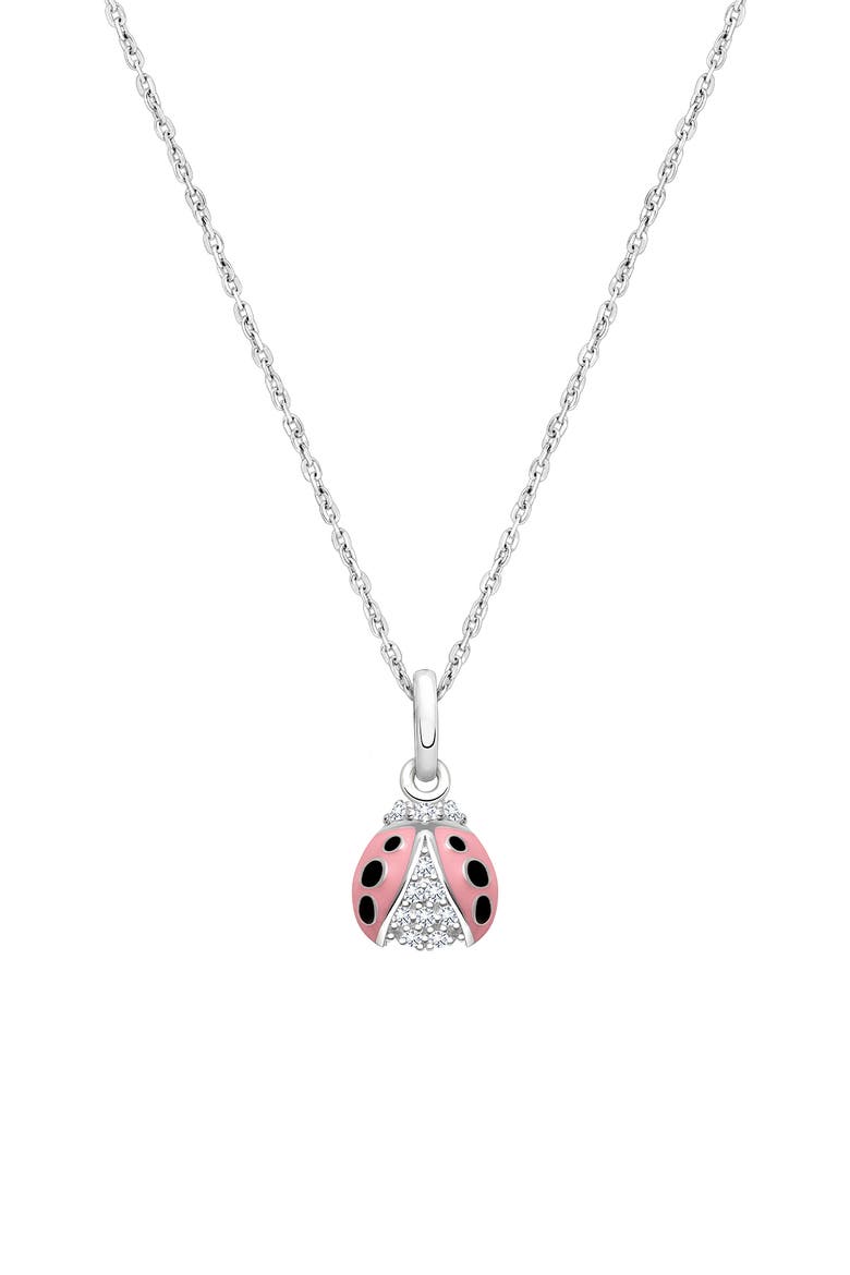 Sterling Silver Love Bug 12-14" Necklace, Main, color, Sterling Silver