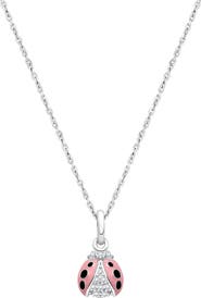 Tiny Blessings Sterling Silver Love Bug 12-14" Necklace