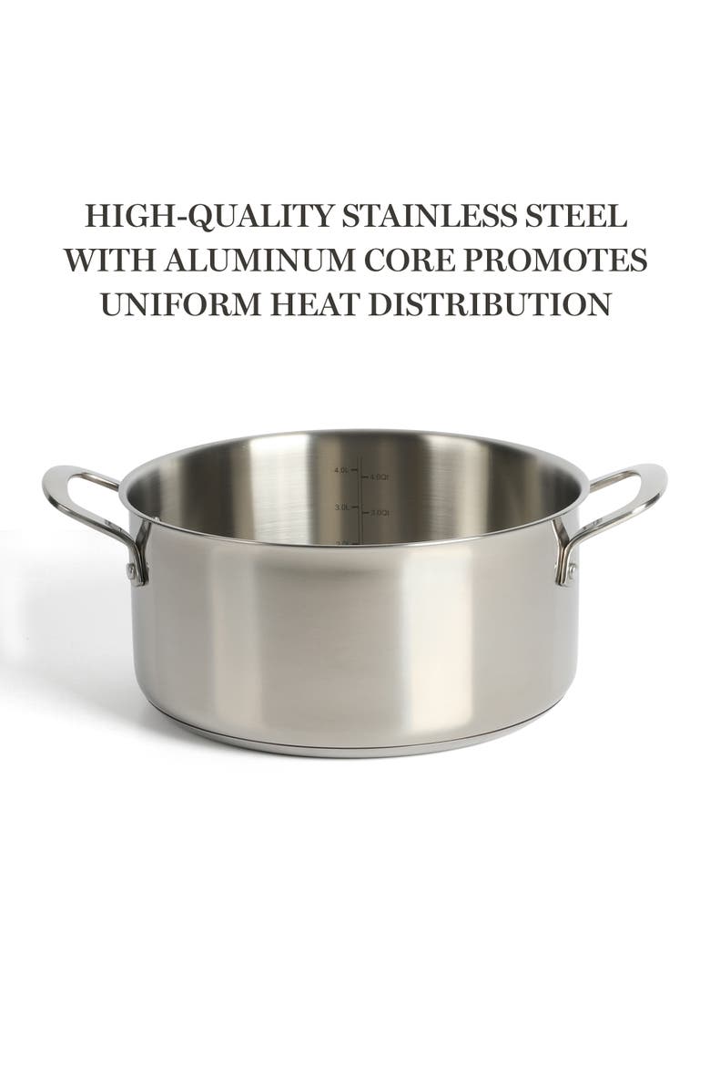 Catselle 5-Quart Stainless Steel Dutch Oven with Lid, Alternate, color, Stainless