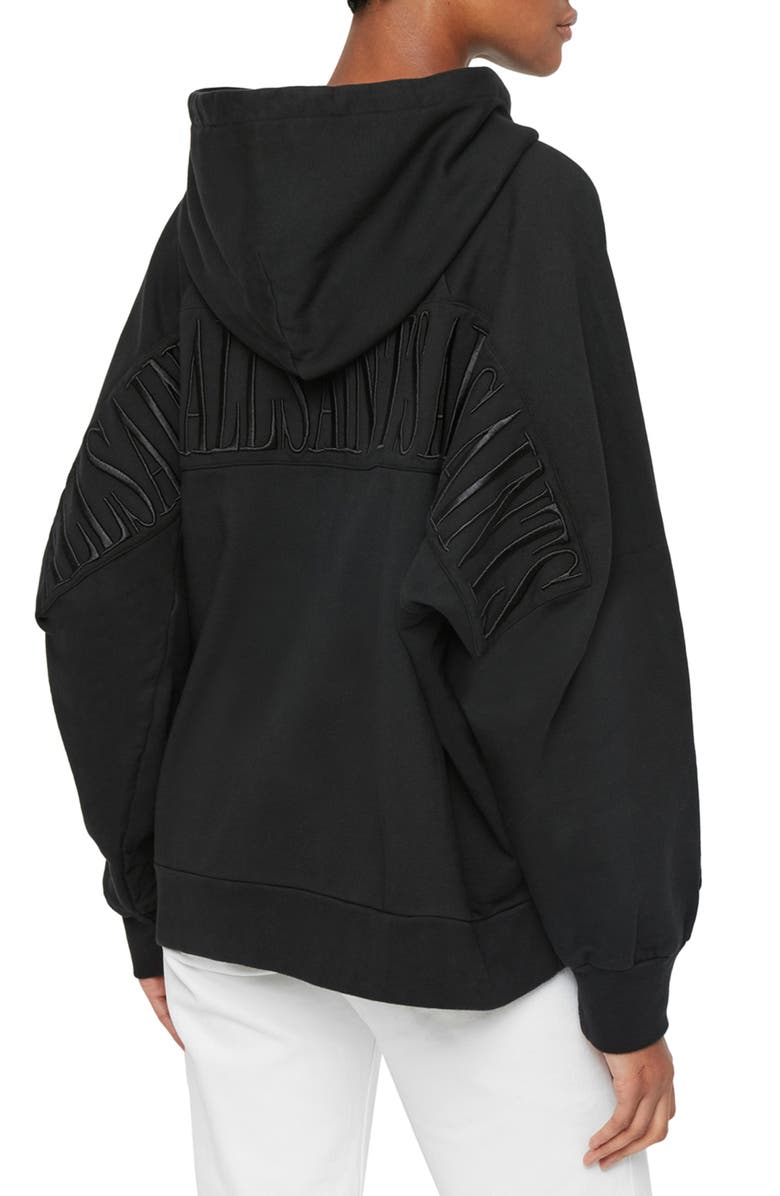 AllSaints Talon Embroidered Hoodie, Alternate, color,