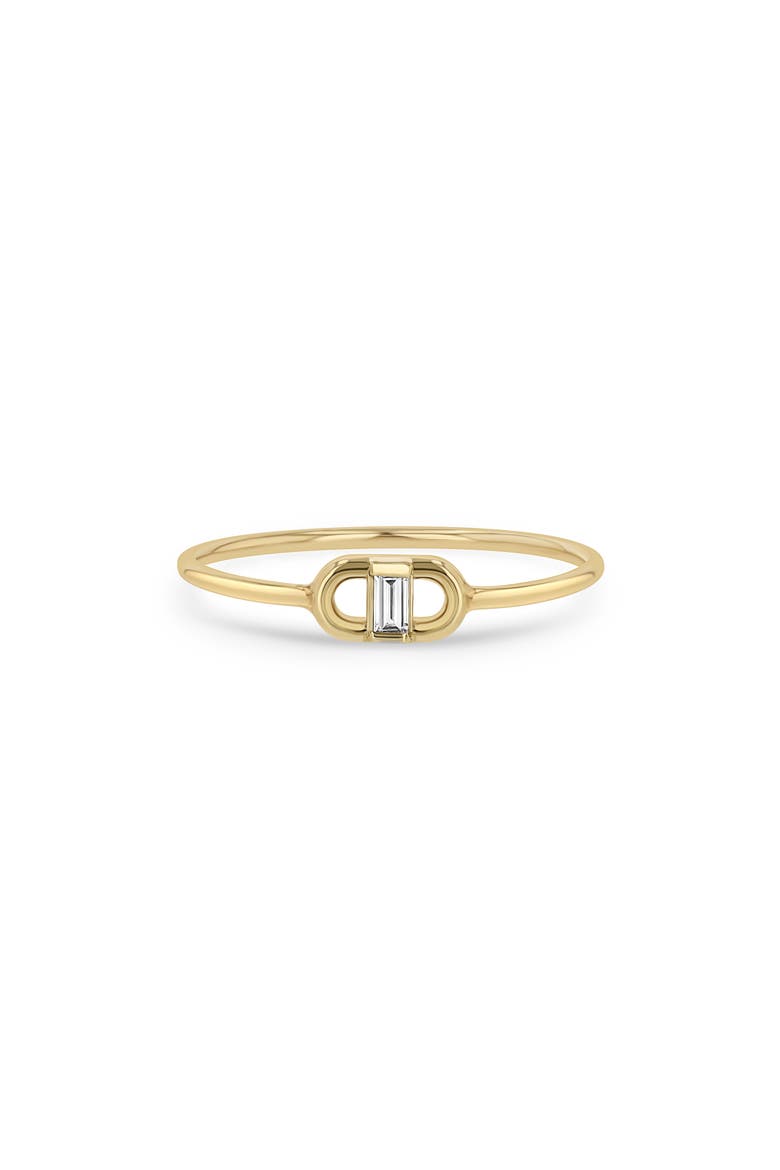 Diamond Oval Link Ring, Main, color, YELLOW GOLD