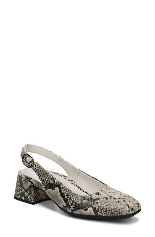 Vionic Reyes Block Heel Slingback Pump In Animal Print