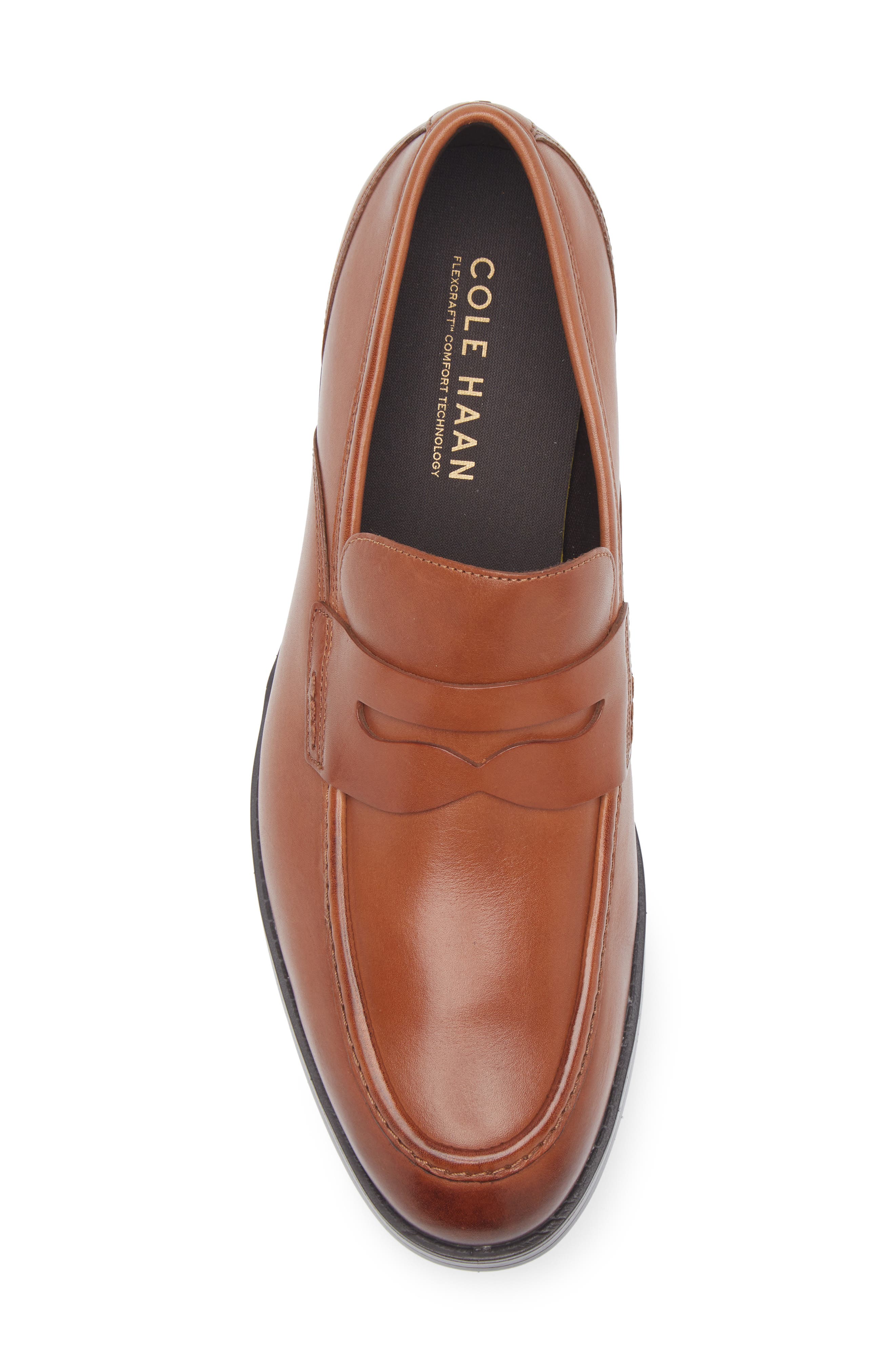 Cole Haan Newmark Grand Penny Loafer, Alternate, color, British Tan / Dark Brown
