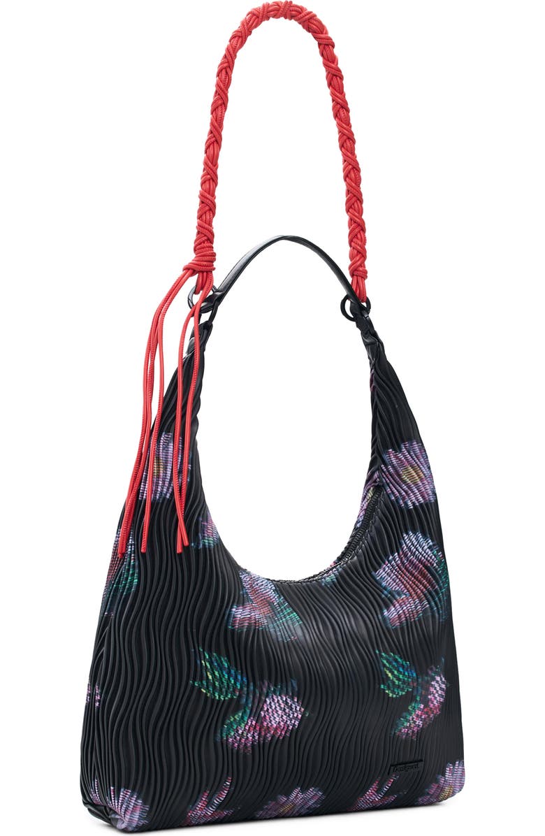Desigual Faux Leather Shoulder Bag, Alternate, color, Black