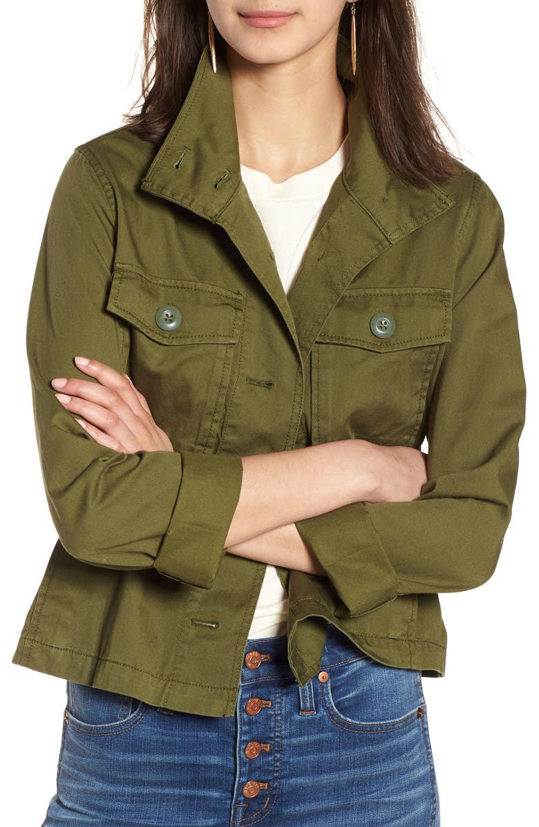 Madewell Crop Anorak Jacket, Main, color, 