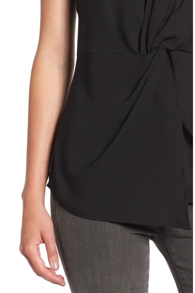Twist Camisole, Alternate, color, BLACK