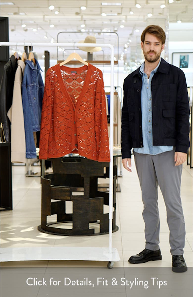 Pointelle Cotton Cardigan, sales video thumbnail