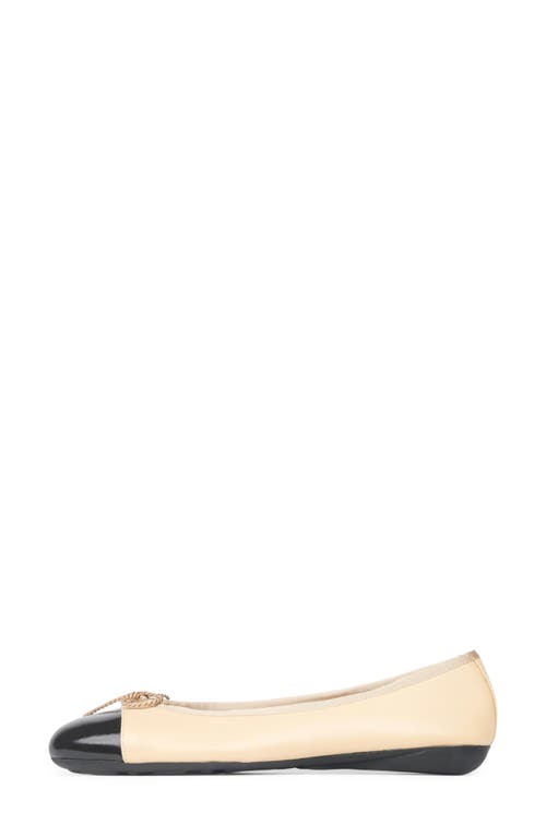 Paul Mayer Best Cap Toe Ballet Flat In Neutral