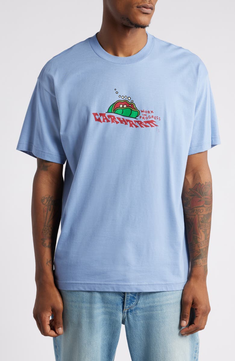 Carhartt Work In Progress Clam Organic Cotton Graphic T-Shirt, Main, color, 