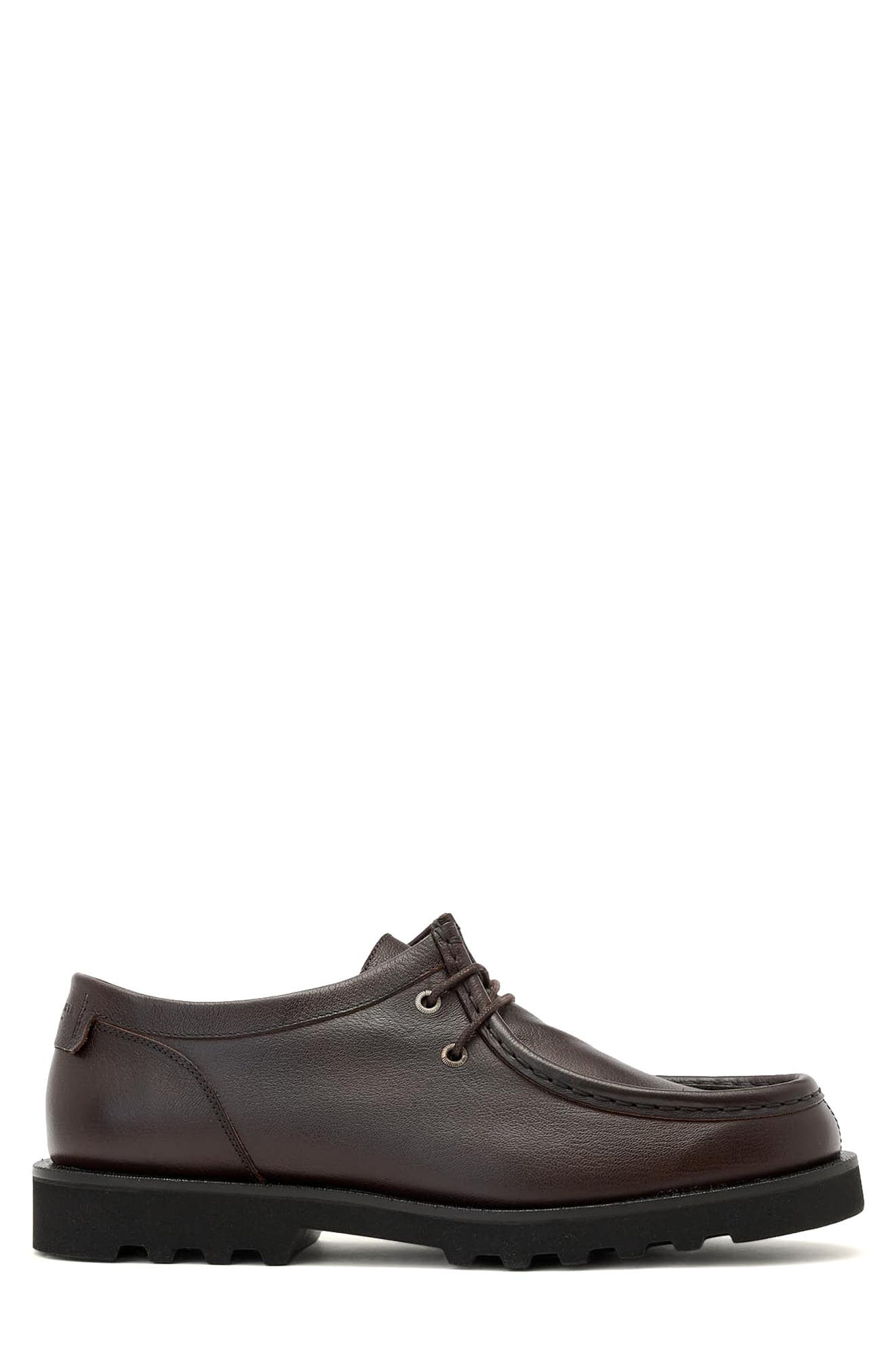 Skiff Apron Toe Shoe, Alternate, color, OXBLOOD RED
