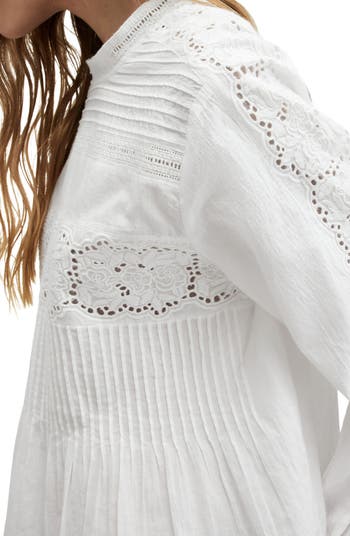 Elaia Eyelet Embroidery Cotton Top