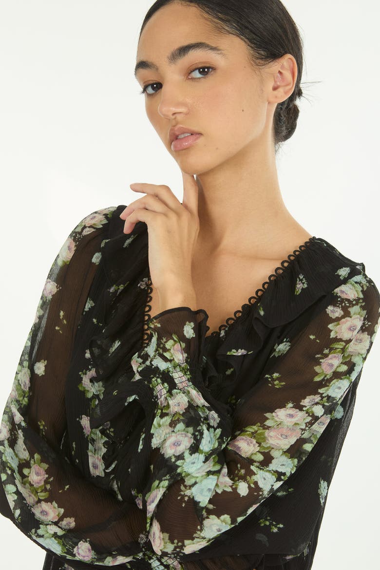 Brighton Dress, Alternate, color, Black Floral Alley