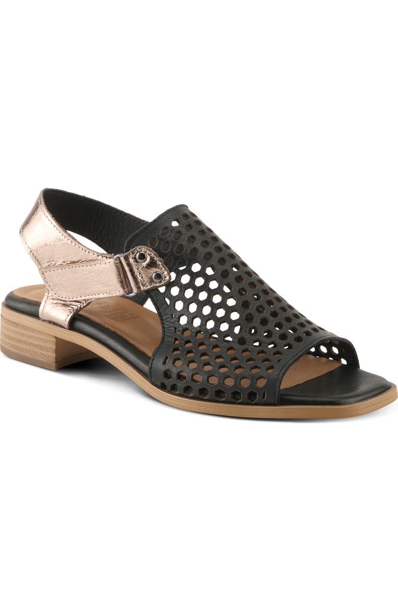 Spring Step Gosset Sandal, Main, color, Black Multi