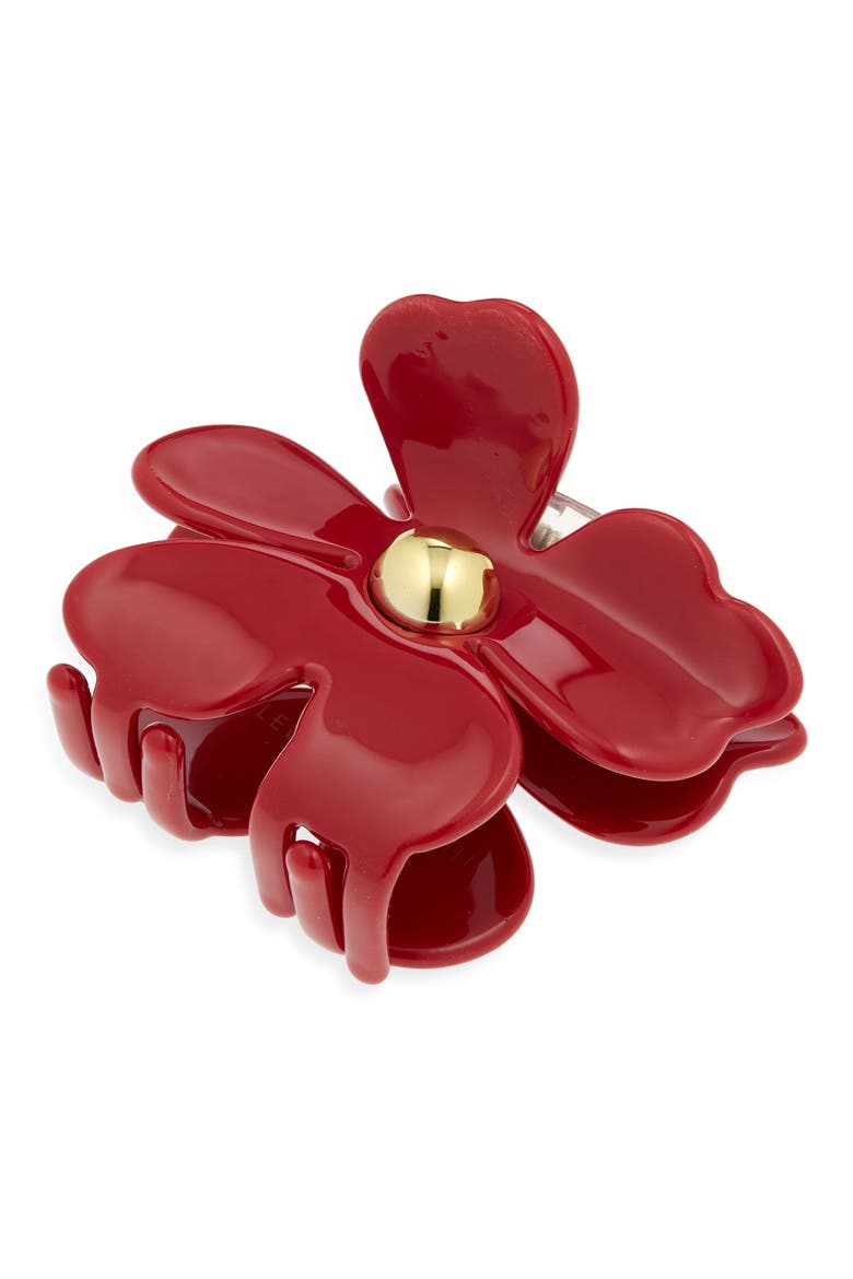 Lily Claw Clip, Main, color, SCARLET