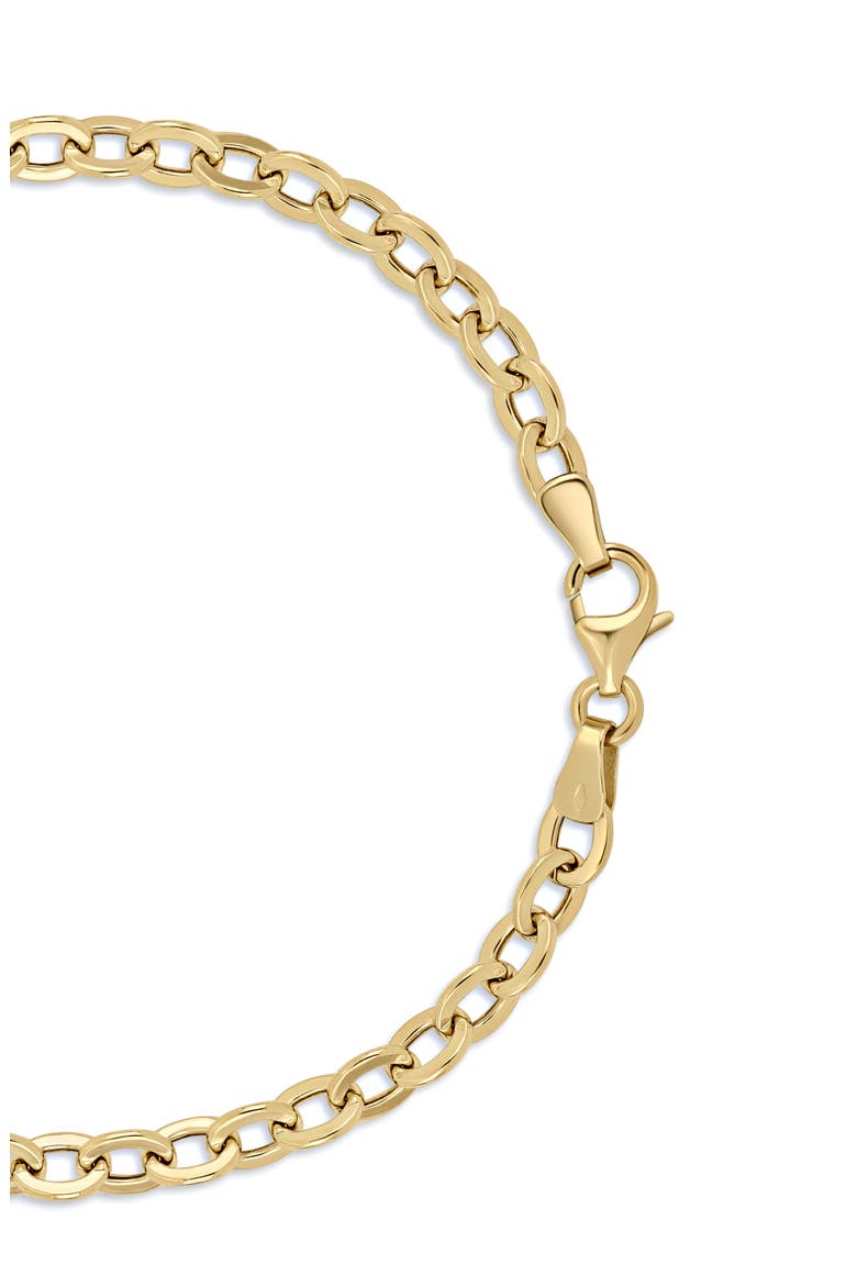 14K Gold Oval Line Bracelet, Alternate, color, 14K YELLOW GOLD