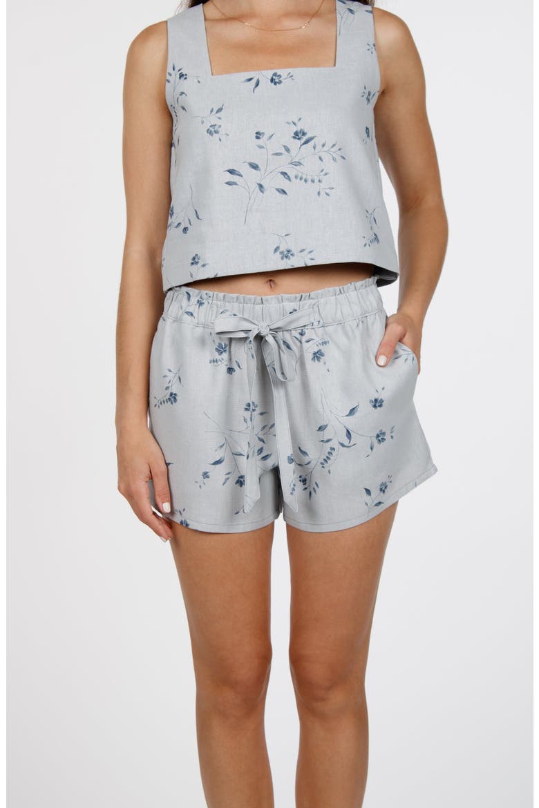 Catalina Cabana Shorts, Main, color, Water Flower