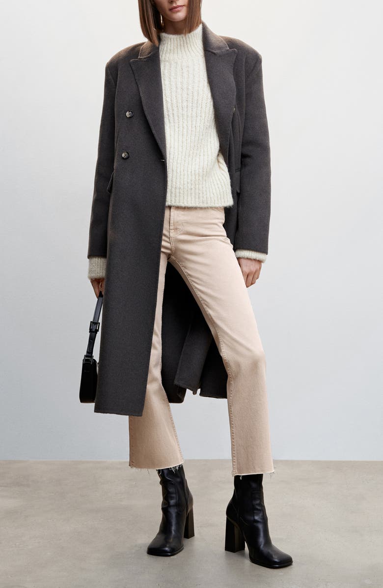 MANGO Crop Flare Jeans, Alternate, color, 