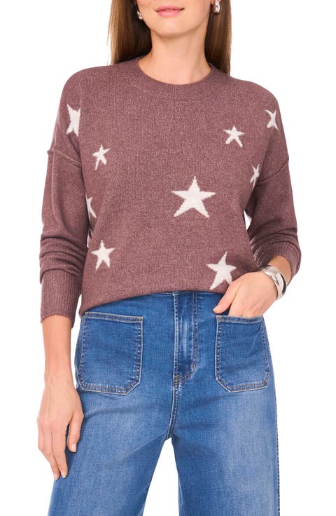 Star Crewneck Sweater (Regular & Petite)