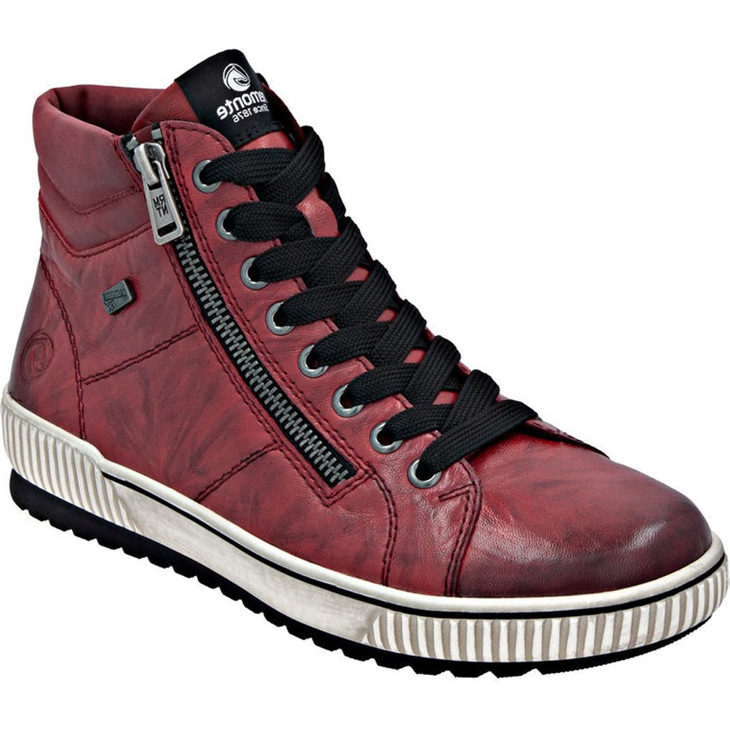 Remonte Maditta 72 High Top Sneaker In Pink
