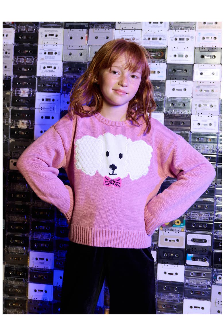 Fluffy Puppy Sweater, Alternate, color, Hydrangea