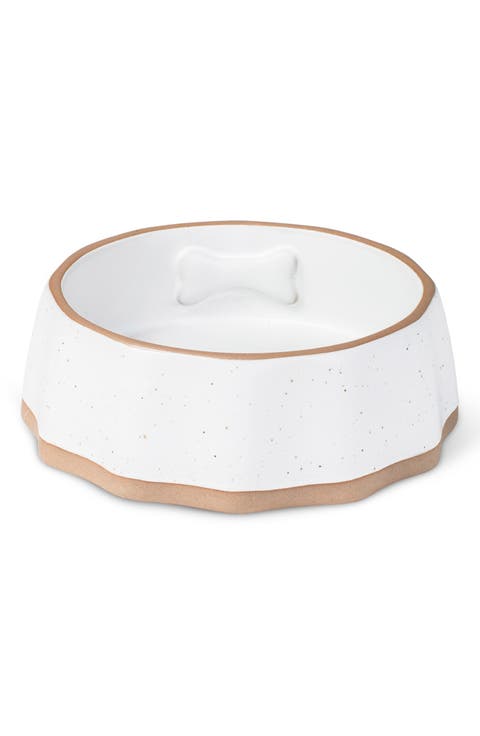 Scallop Speckled Small Pet Bowl