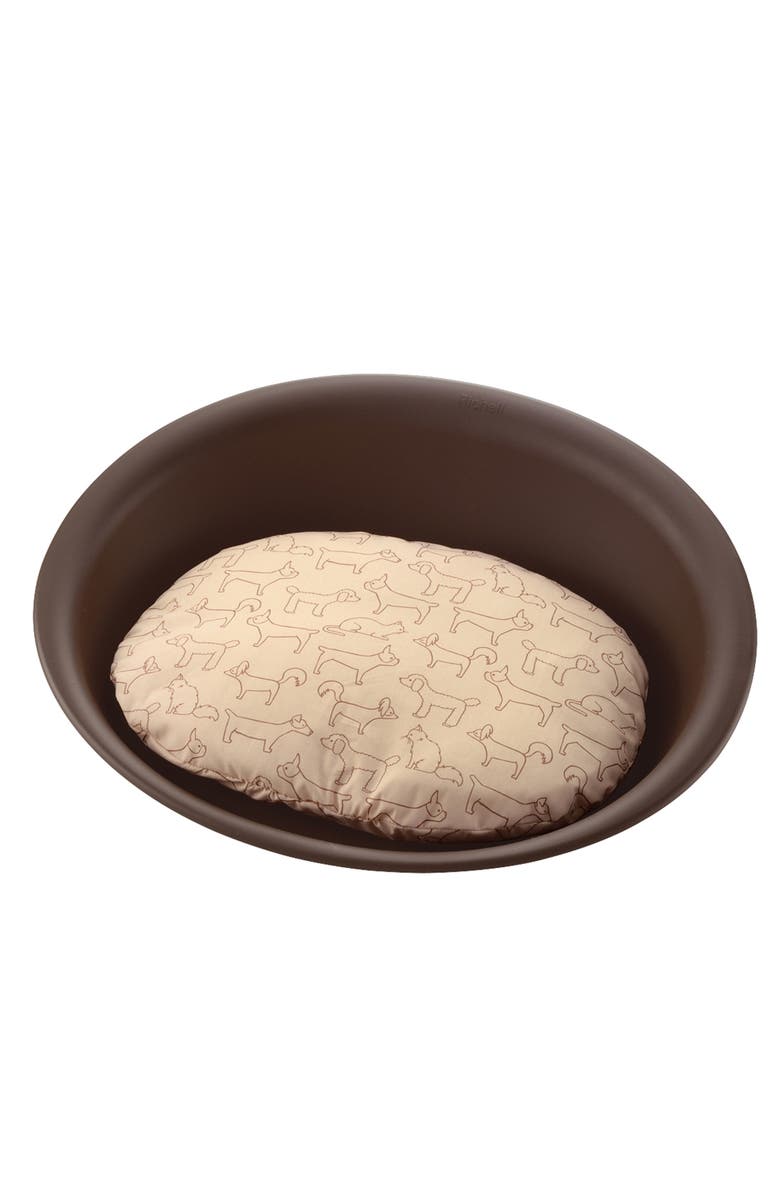 Richell Oval Pet Bed, Medium, Main, color, Brown