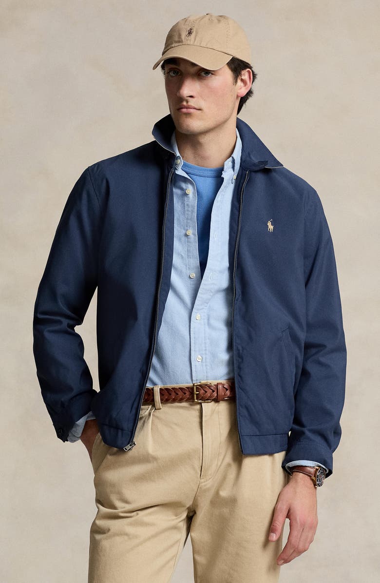 Polo Ralph Lauren Bi-Swing Windbreaker, Alternate, color, Refined Navy