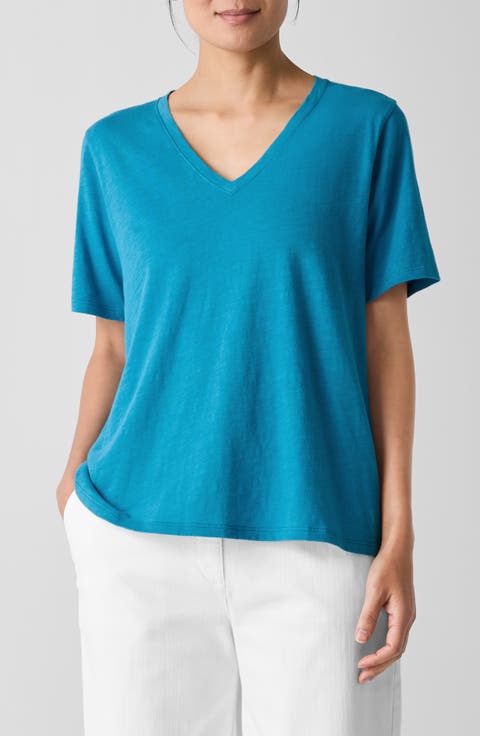 Easy V-Neck Organic Cotton T-Shirt