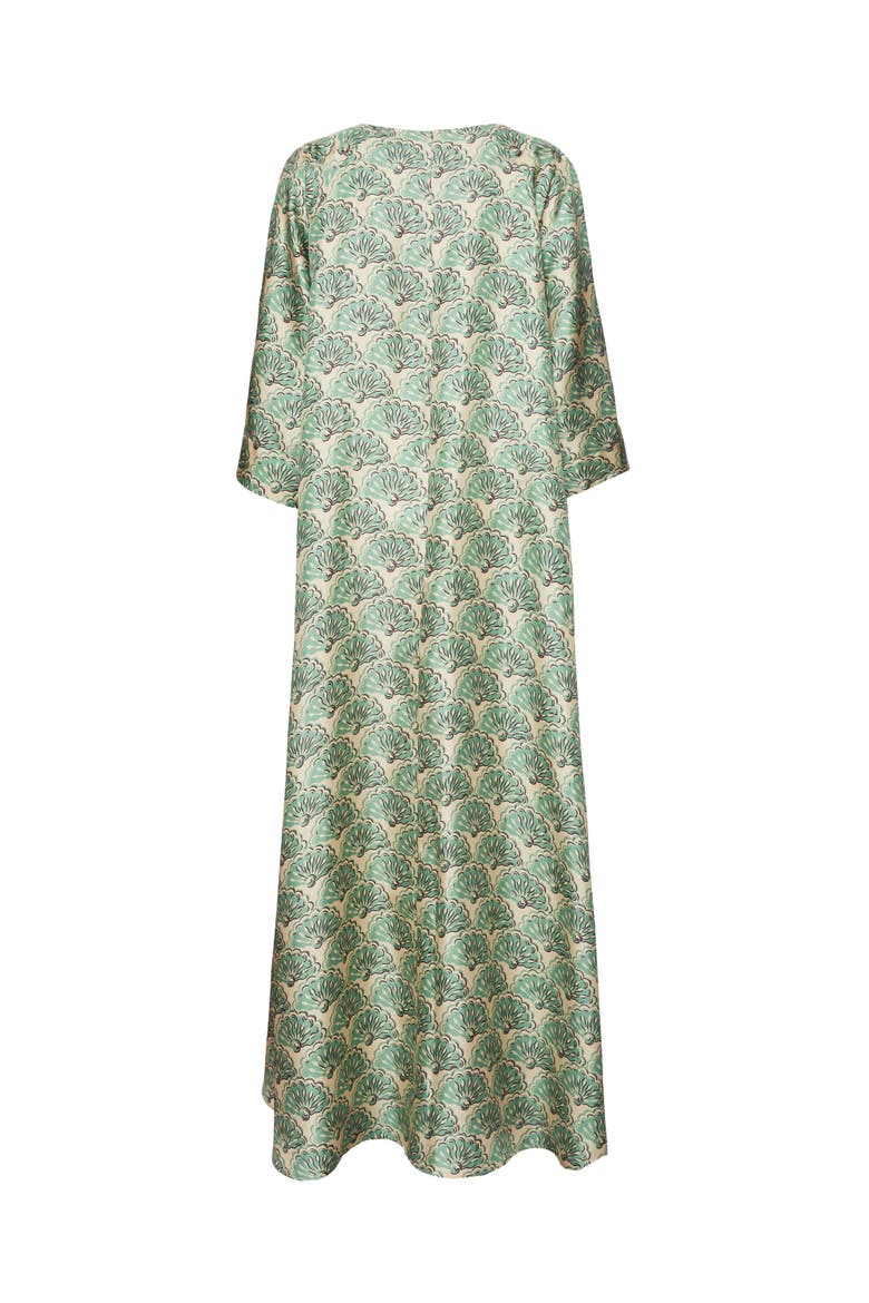 Muumuu Dress Round Neck Fans Menta, Alternate, color, Fans Menta