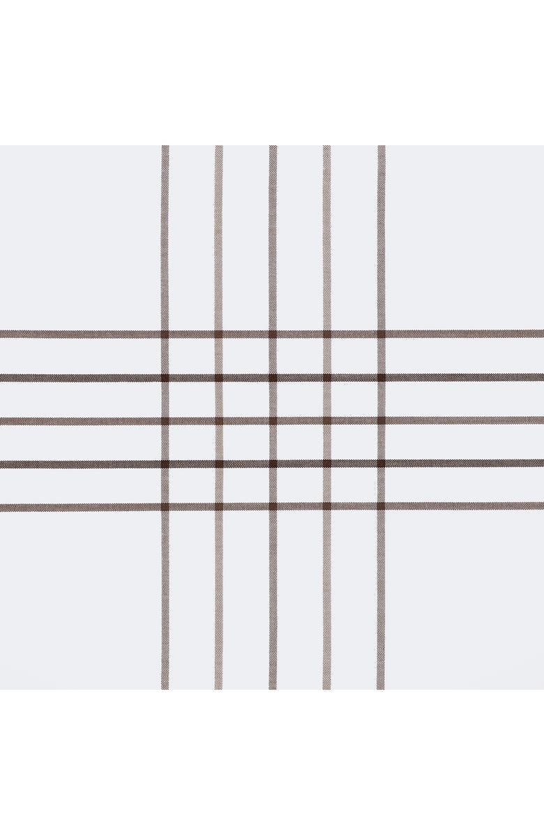 Matouk August Plaid 500 Thread Count Fitted Sheet, Alternate, color, Sable