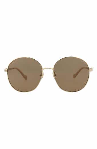 Gucci 59mm Round Sunglasses