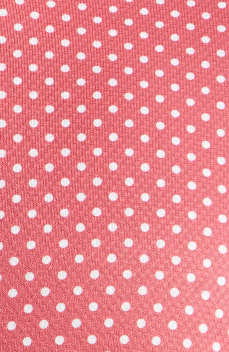 Mizzen+Main Halyard Trim Fit Short Sleeve Button-Up Shirt, Alternate, color, Red Clay Enlarged Dot