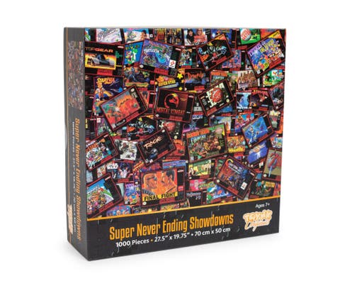 Super Never Ending Showdowns Retro Video Games 1000-Piece Jigsaw Puzzle
