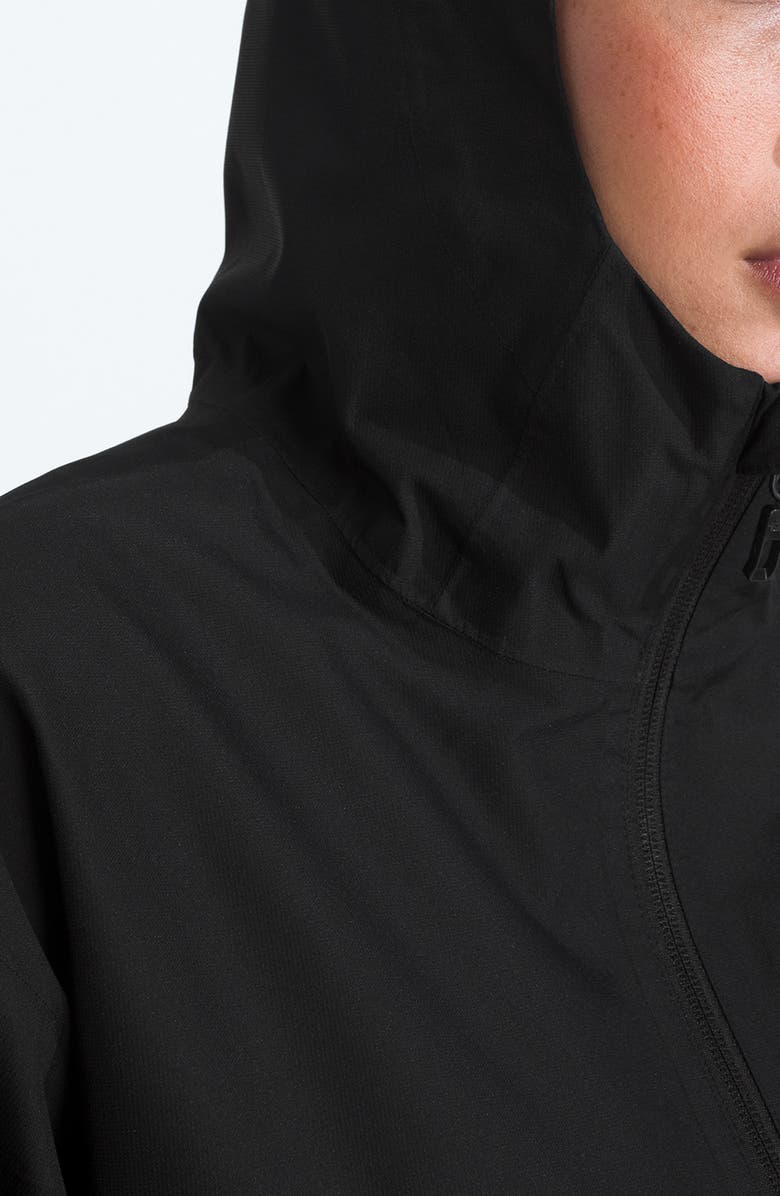 The North Face Quest Mono Waterproof Hooded Crop Jacket, Alternate, color, Tnf Black