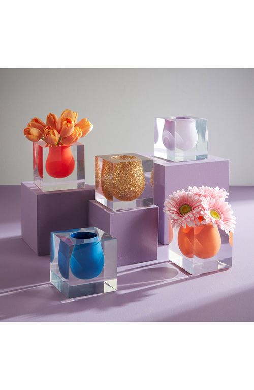 Jonathan Adler Bel Air Mini Scoop Vase In Cobalt