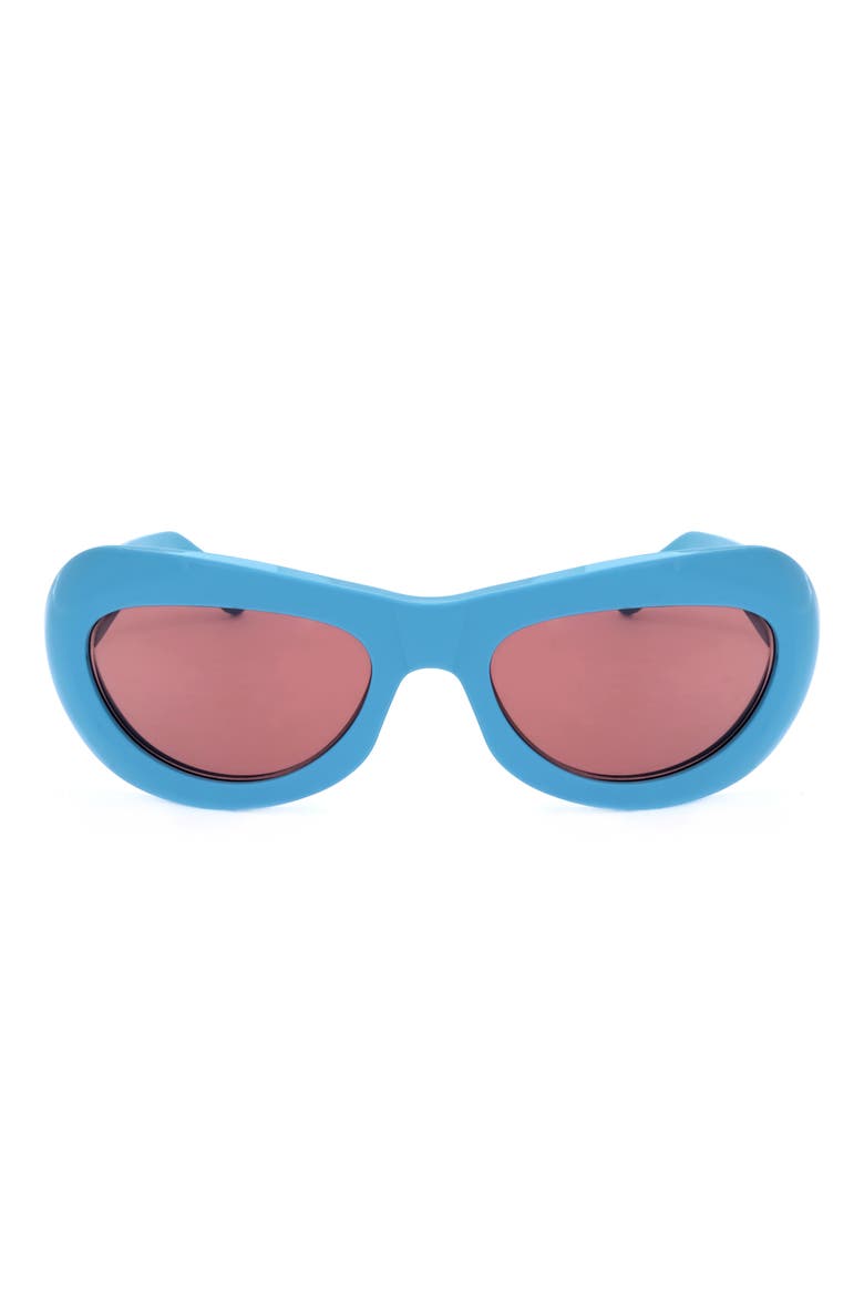 59mm Square Sunglasses, Main, color, BLUE / DARK GREY