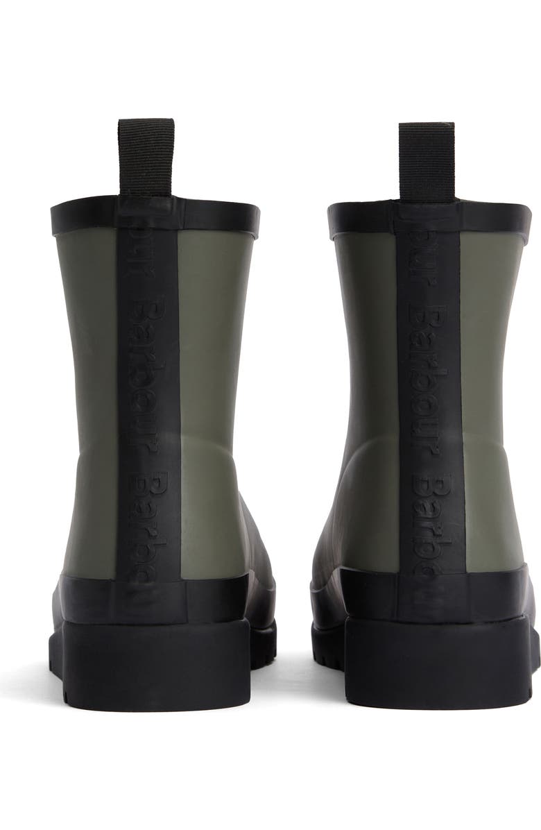 Barbour Portree Welly Rain Boot, Alternate, color, Dusky Olive/ Black