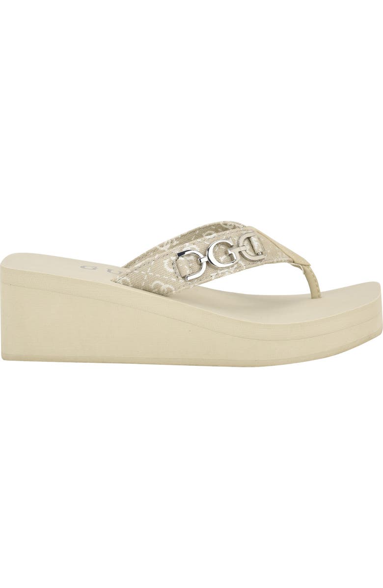GUESS Edany Platform Wedge Flip Flop, Alternate, color,