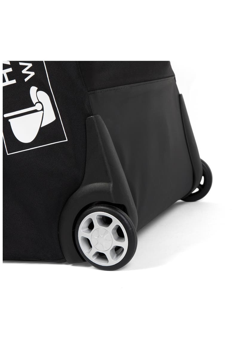 Premier Padded Infant Car Seat Travel Bag with Wheels, Alternate, color, BLACK
