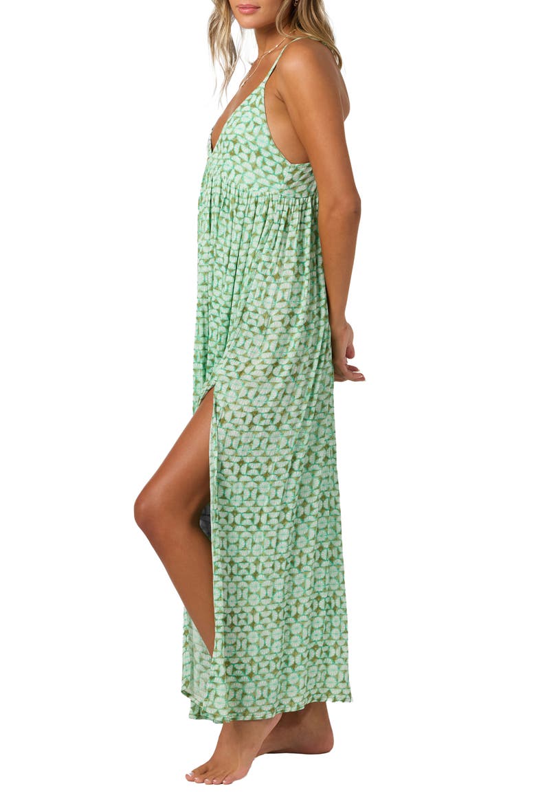 Saltwater Essentials Mel Maxi Dress, Alternate, color, PEACOCK GREEN